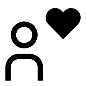 User Favorite Alt Filled Icon from Carbon Set