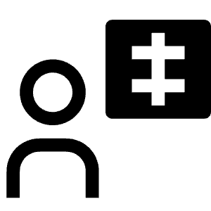 User X Ray Icon from Carbon Set