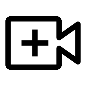 Video Add Icon from Carbon Set
