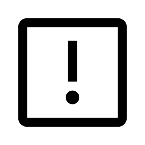 Warning Square Icon from Carbon Set