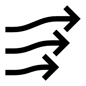 Wind Stream Icon from Carbon Set