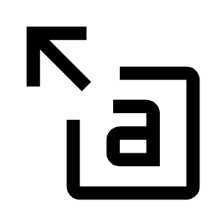 Pointer Text Icon from Carbon Set