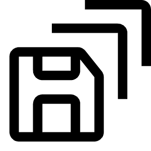 Save Series Icon from Carbon Set