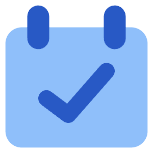 Calendar Check Icon from Core Flat Set
