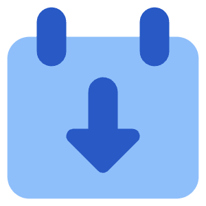 Calendar Download Icon from Core Flat Set