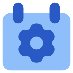 Calendar Setting Gear Icon from Core Flat Set