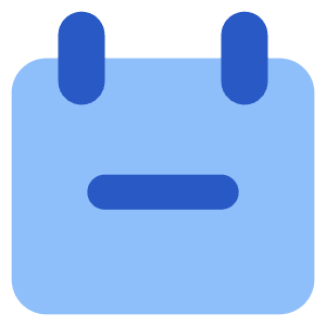 Calendar Subtract Icon from Core Flat Set