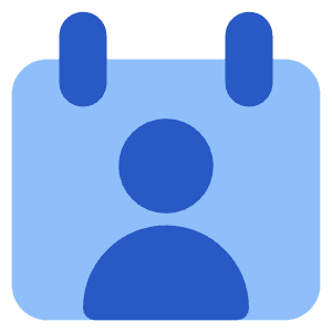 Calendar User Icon from Core Flat Set