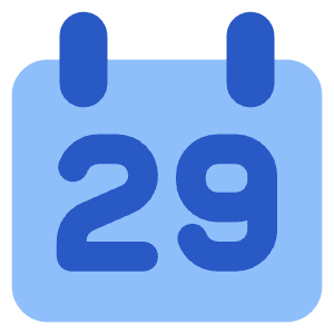 Date 29 Calendar Icon from Core Flat Set