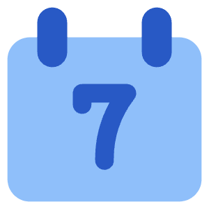 Weekly Calendar Icon from Core Flat Set