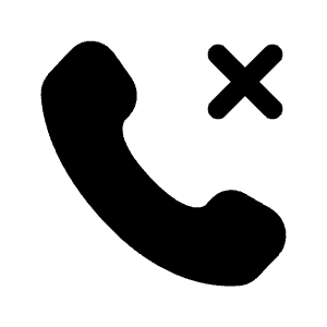 Call Cancel Icon from Solar Bold Set