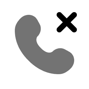 Call Cancel Rounded Icon from Solar Bold Duotone Set