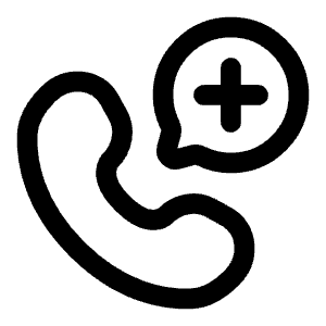 Call Medicine Rounded Icon from Solar Linear Set