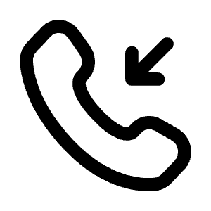 Incoming Call Icon from Solar Linear Set