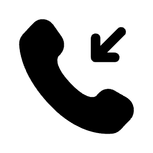 Incoming Call Icon from Solar Bold Set