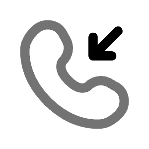 Incoming Call Rounded Icon from Solar Line Duotone Set