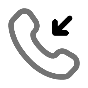 Incoming Call Icon from Solar Line Duotone Set