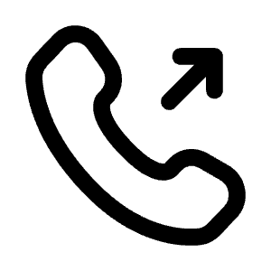 Outgoing Call Icon from Solar Linear Set