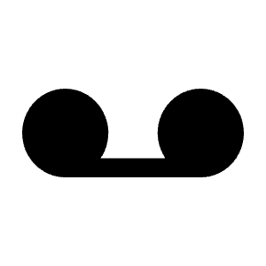 Record Minimalistic Icon from Solar Bold Set