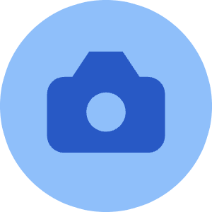 Camera Circle Icon from Core Flat Set