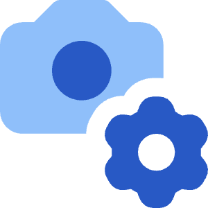 Camera Setting Gear Icon from Core Flat Set