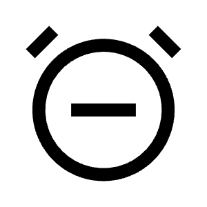 Alarm Subtract Icon from Carbon Set