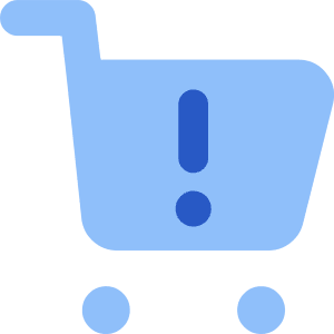 Cart Alert Quantity Limits Icon from Core Flat Set