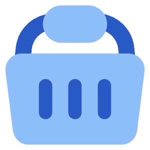 Shopping Basket 1 Icon from Core Flat Set