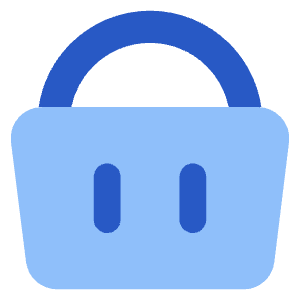 Shopping Basket 3 Icon from Core Flat Set