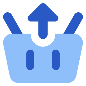Shopping Basket Remove Icon from Core Flat Set