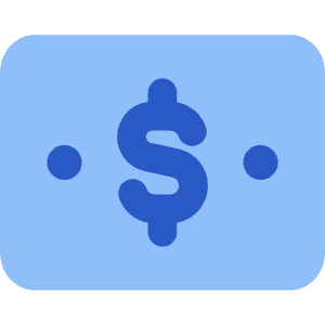 Bill Dollar 2 Icon from Core Flat Set