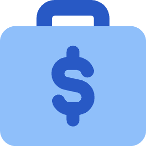 Briefcase Dollar Icon from Core Flat Set