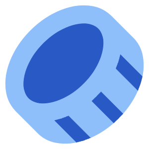 Coin Diagonal Icon from Core Flat Set