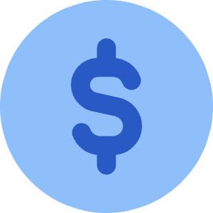 Dollar Coin Icon from Core Flat Set