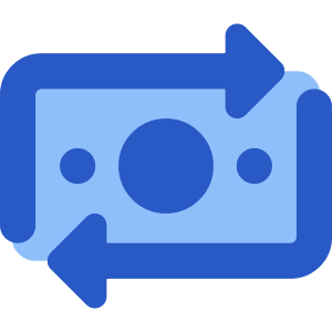 Money Transfer Icon from Core Flat Set