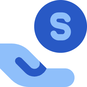 Share Coin Dollar Icon from Core Flat Set