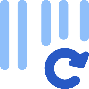 Bar Code Refresh Icon from Core Flat Set