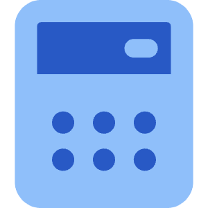 Calculator 1 Icon from Core Flat Set