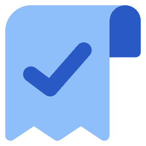Receipt Check Icon from Core Flat Set