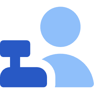 Shop Cashier Man Icon from Core Flat Set