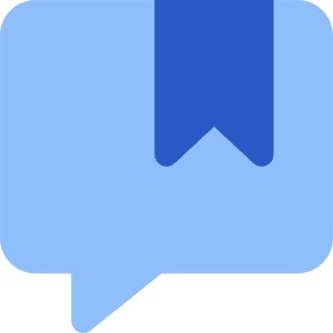 Chat Bubble Bookmark Reply Comment Icon from Core Flat Set