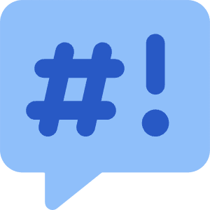 Chat Bubble Censor Square Icon from Core Flat Set