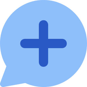 Chat Bubble Oval Add Icon from Core Flat Set
