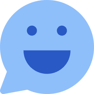 Chat Bubble Oval Smiley 2 Icon from Core Flat Set
