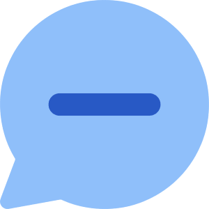 Chat Bubble Oval Subtract Icon from Core Flat Set