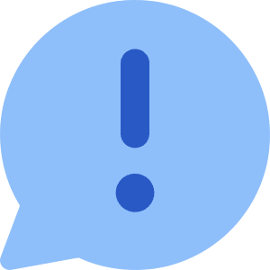 Chat Bubble Oval Warning Icon from Core Flat Set