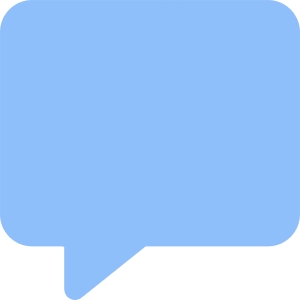 Chat Bubble Square Icon from Core Flat Set