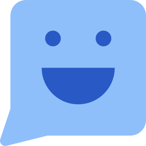 Chat Bubble Square Smiley 2 Icon from Core Flat Set