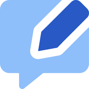 Chat Bubble Square Write Icon from Core Flat Set