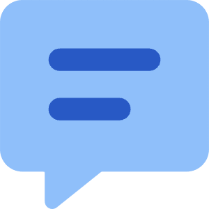 Chat Bubble Text Square Icon from Core Flat Set